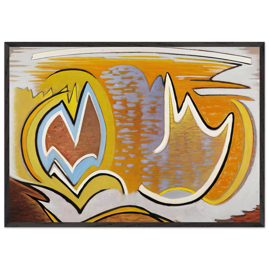 Abstract - Abstract Art - Lawren Harris Framed Art Print – Black Wooden Frame - Default Title - -Framed Art Print