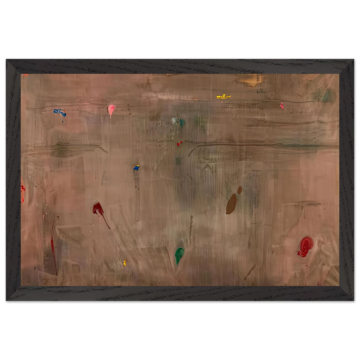 Helen Frankenthaler - Cathedral, 1982- Wall Art - 21x29.7 cm / 8x12" - Premium Wooden Framed Poster With Fine Art Paper - Black frame