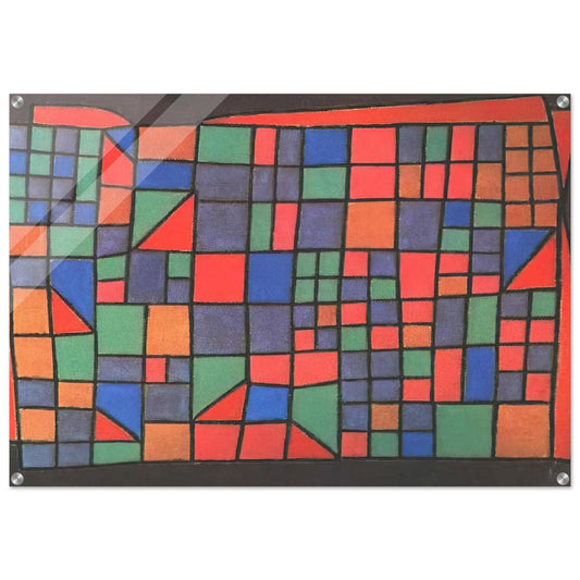 GLASS FACADE 1940 - Paul Klee Acrylic Print - 70x100 cm / 28x40″ inches | Paul Klee Wall Art | Paul Klee Prints
