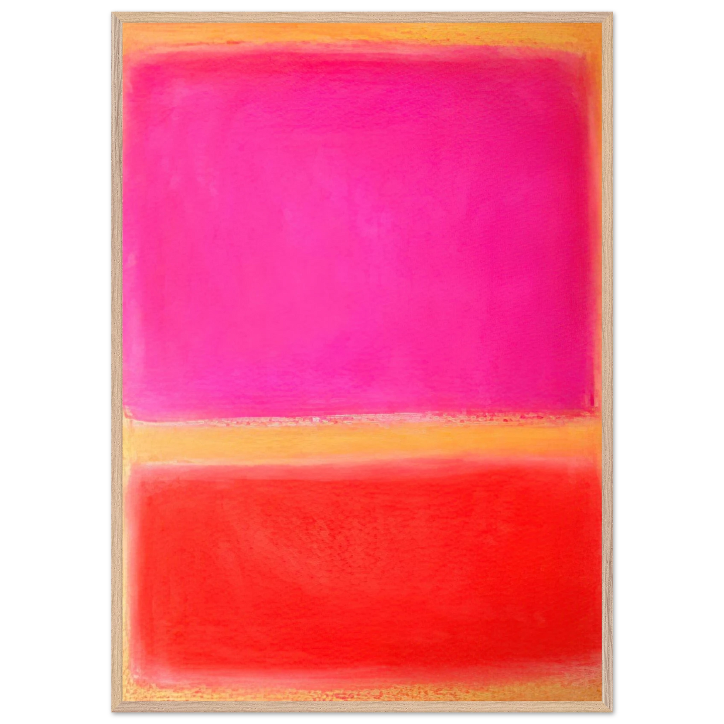 Helen Frankenthaler - Untitled - Color Field Painting Wall art - A1 (59.4 x 84.1  cm) - Premium Wooden Framed Poster With Fine Art Paper - Black frame