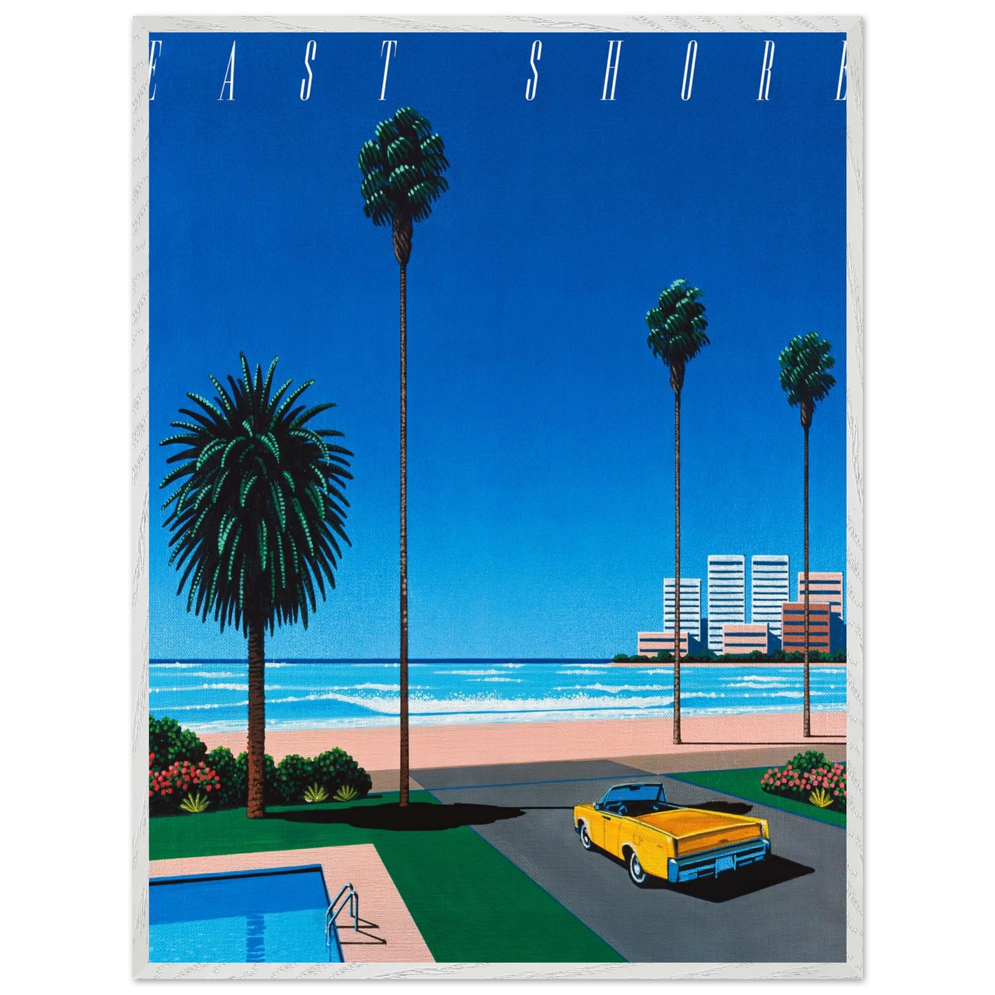 Hiroshi Nagai - Bronze - East Shore Wall Art - 30x40 cm / 12x16 inches - Premium Wooden Framed Poster With Fine Art Paper - Black frame