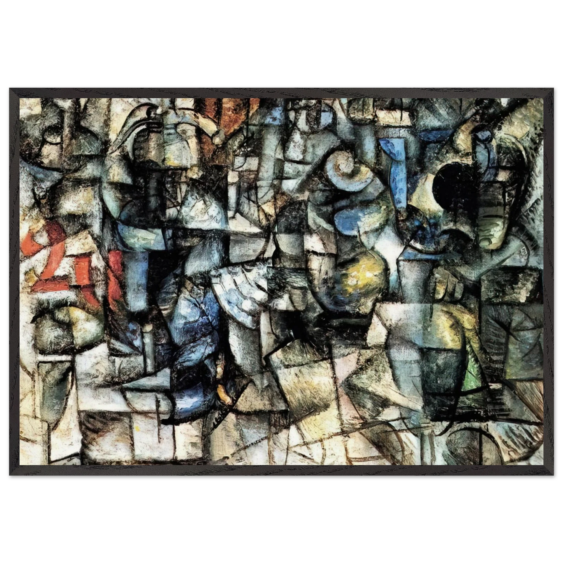 RITMI DI OGGETTI 1911 - Carlo Carra Framed Art Print – Black Wooden Frame - Default Title - -Framed Art Print