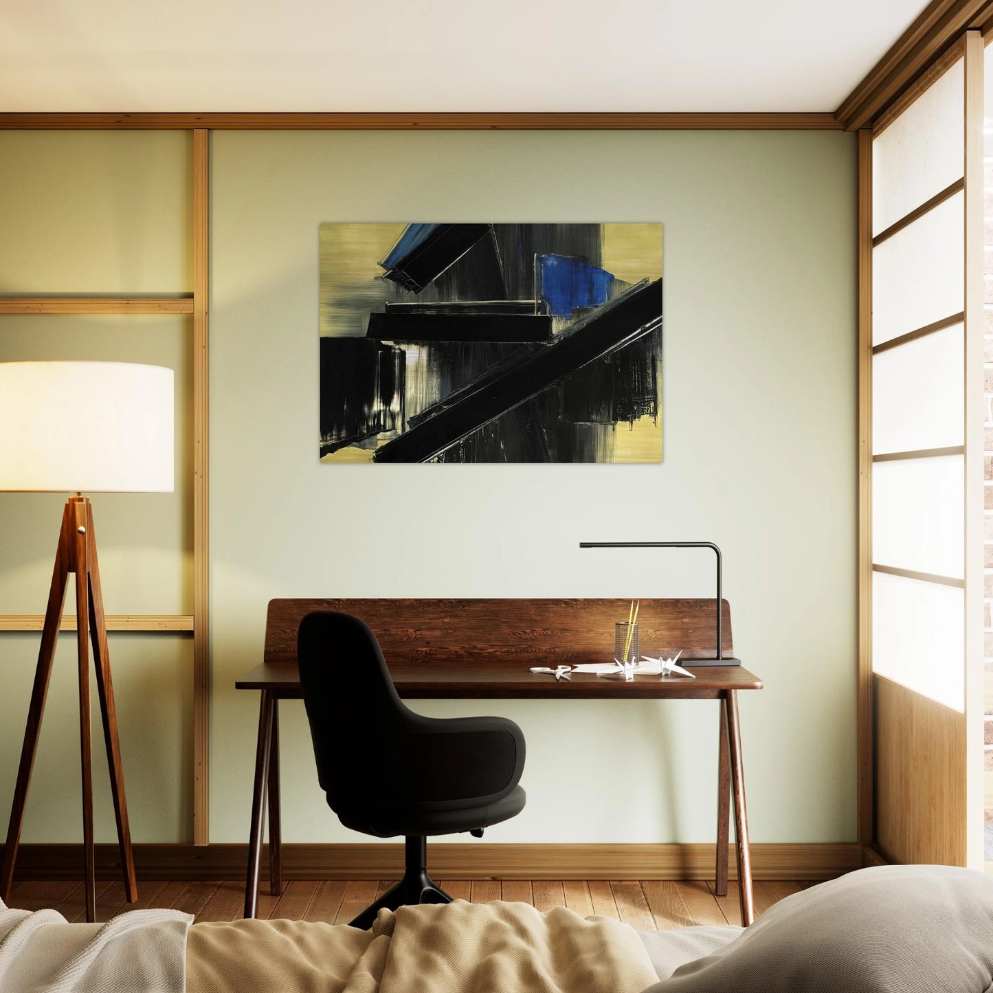 Peinture 21 Juillet 1958 - 1958 - Pierre Soulages Brushed Aluminum Print - 70x100 cm / 28x40 inches | Pierre Soulages Aluminum Print | Pierre Soulages Prints