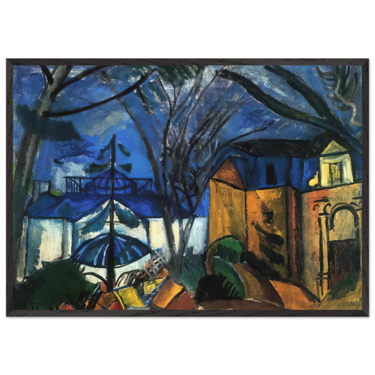 THE BOTANICAL GARDEN 1910 - Raoul Dufy Framed Art Print – Black Wooden Frame - Default Title - -Framed Art Print