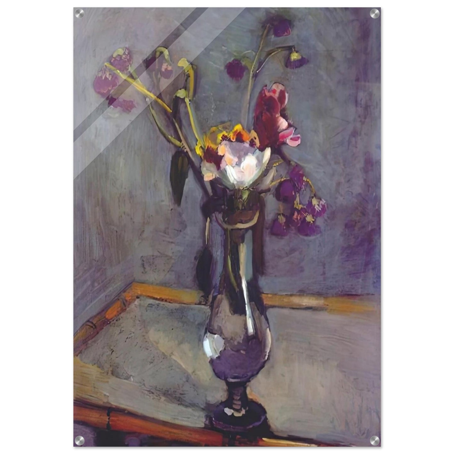 BOUQUET ON A BAMBOO TABLE 1903 - Henri Matisse Acrylic Print - 70x100 cm / 28x40″ inches