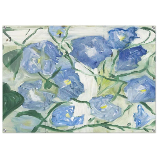Morning Glories - 1984 - Jennifer Bartlett Acrylic Print - 70x100 cm / 28x40″ inches