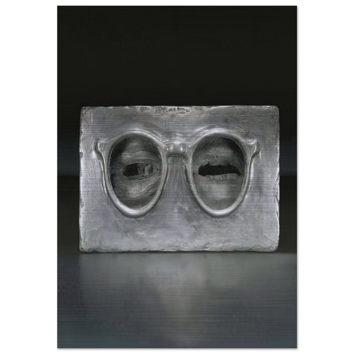 THE CRITIC SEES - Jasper Johns Brushed Aluminum Print - 70x100 cm / 28x40 inches | Jasper Johns Aluminum Print | Jasper Johns Prints