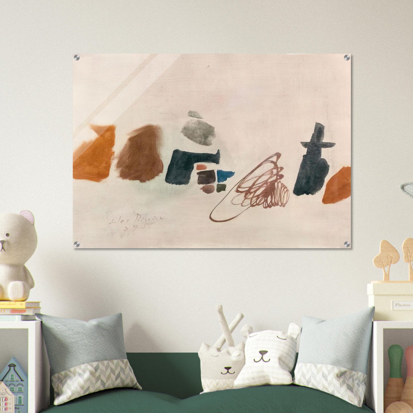 3.9.56 II - 1956 - Julius Bissier Acrylic Print - 70x100 cm / 28x40″ inches | Julius Bissier Wall Art | Julius Bissier Prints