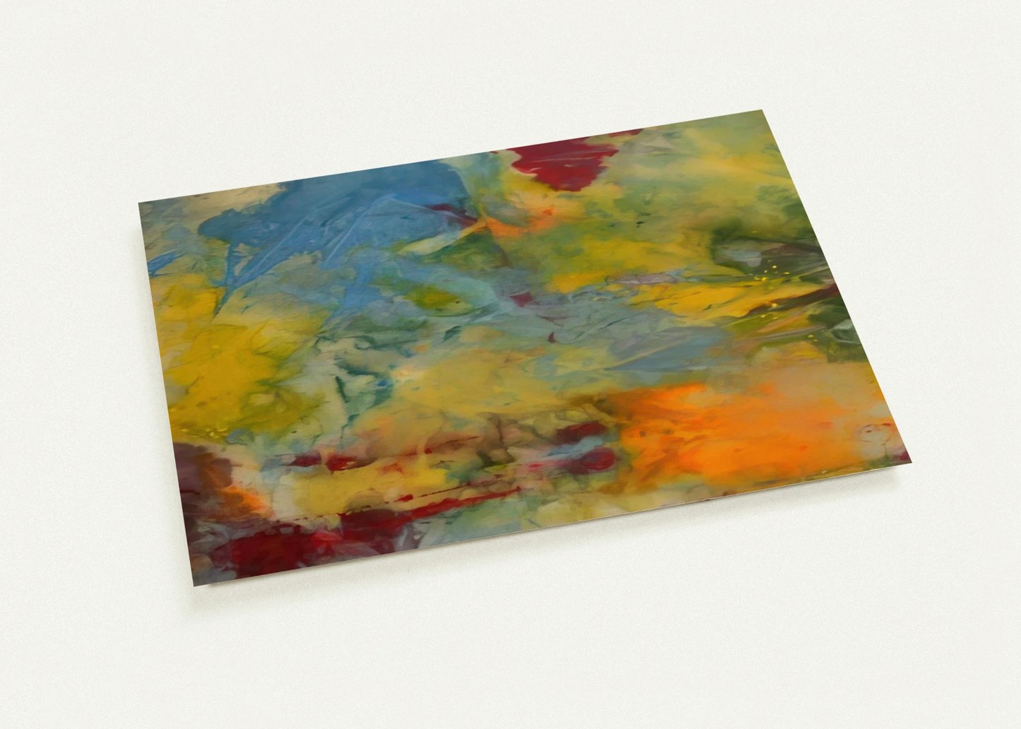 Blue Swirl By Sam Gilliam Pack of 10 Post Cards | Sam Gilliam Post Cards | A6 (10.5 x 14.8 cm) - 4.1 x 5.8 inches