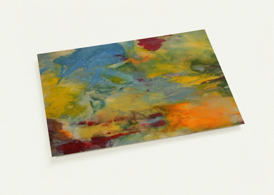 Blue Swirl By Sam Gilliam Pack of 10 Post Cards | Sam Gilliam Post Cards | A6 (10.5 x 14.8 cm) - 4.1 x 5.8 inches