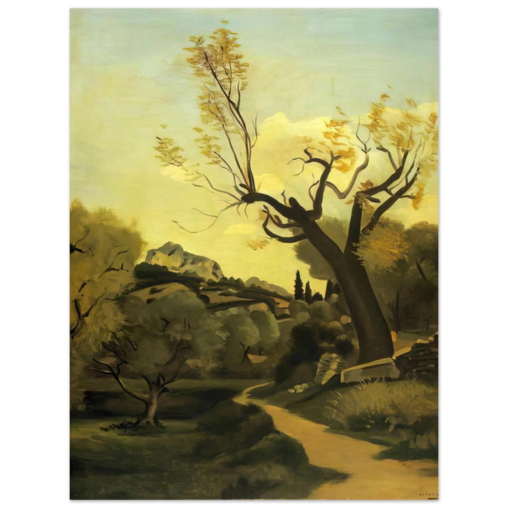 Andre Derain - THE ROAD AND THE TREE  75x100 cm / 30x40inches Fine Art Poster