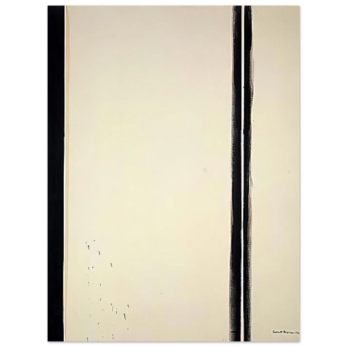 Barnett Newman - The Station of the Cross - Fourth Station  75x100 cm / 30x40inches Fine Art Poster