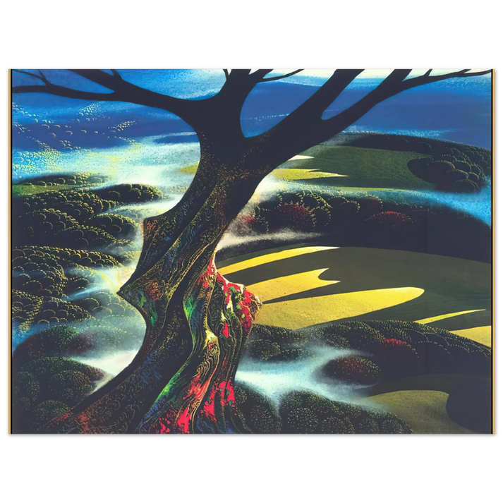 Eyvind Earle - Autumn Shadows  75x100 cm / 30x40inches Fine Art Poster