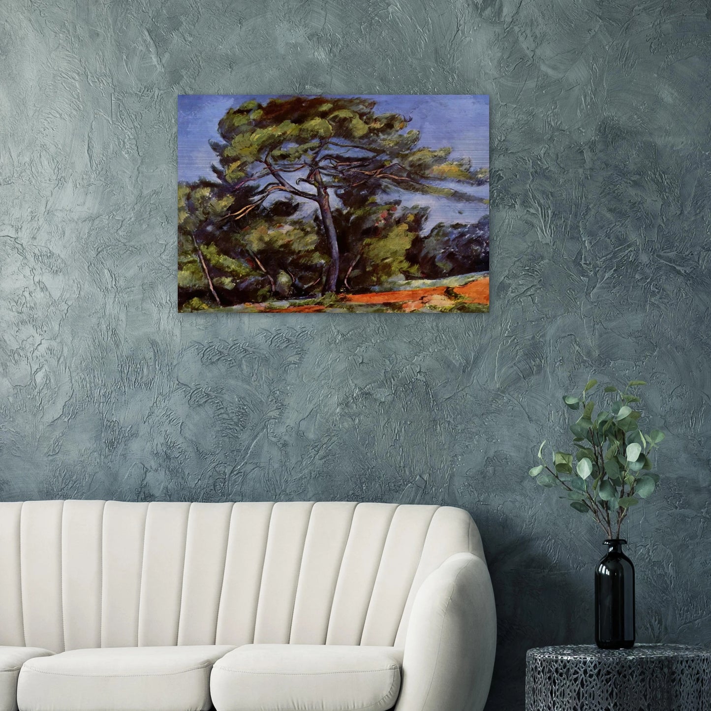 The Great Pine - Paul Cézanne Brushed Aluminum Print - 70x100 cm / 28x40 inches | Paul Cézanne Aluminum Print | Paul Cézanne Prints