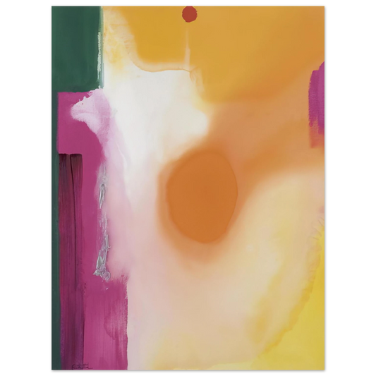 Helen Frankenthaler - Bullseye - 1989 Wall art - 13x18 cm / 5x7 inches - Fine Art Poster - -