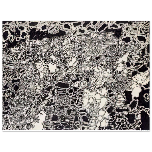 Jean Dubuffet - BRIGHT METEOR Fine Art Poster - Default Title