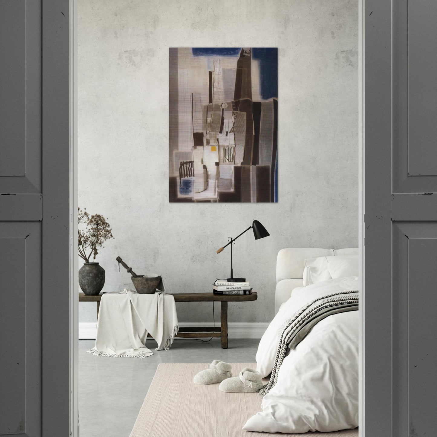 Architettura 1 - Art Informel - Bice Lazzari Brushed Aluminum Print - 70x100 cm / 28x40 inches | Bice Lazzari Aluminum Print | Bice Lazzari Prints