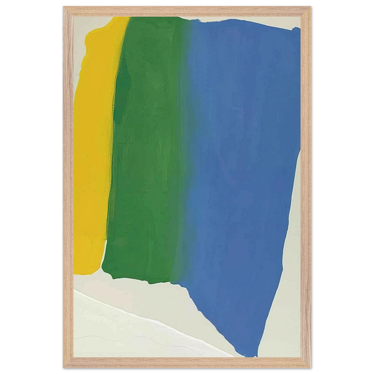 Helen Frankenthaler - Summer Insignia - 1969 Wall art - 15x20 cm / 6x8 inches - Premium Wooden Framed Poster With Fine Art Paper - White frame