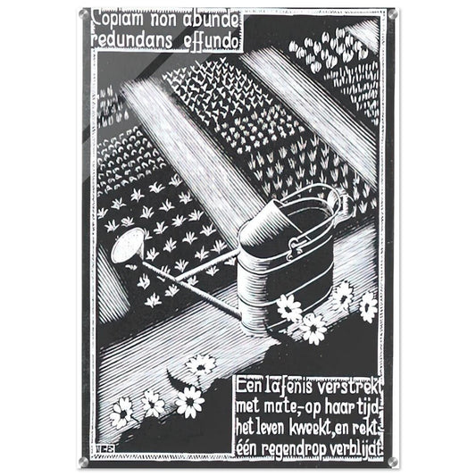 WATERINGCAN - MC Escher Acrylic Print - 70x100 cm / 28x40″ inches | Maurits Cornelis Escher Prints