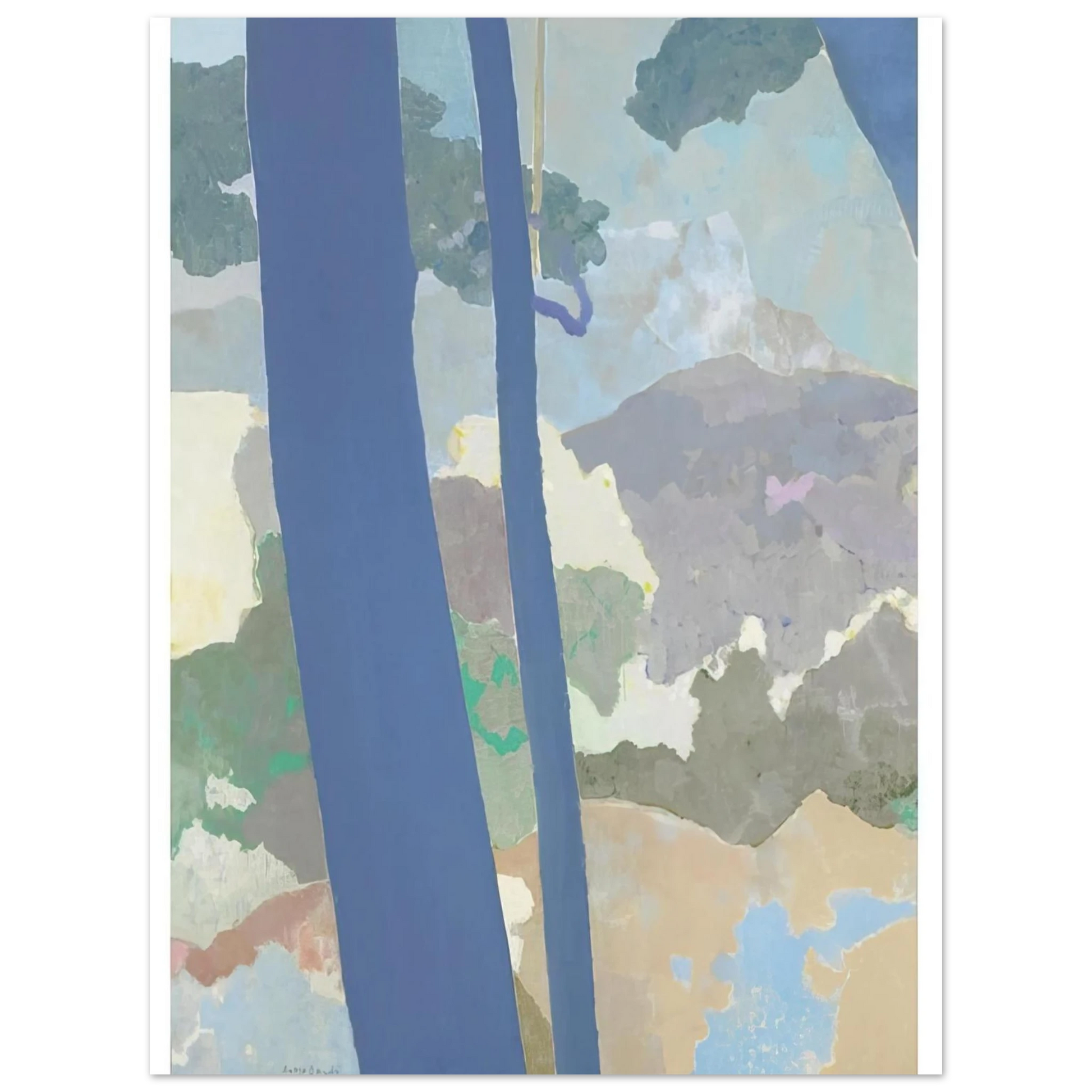 Kenzo Okada - Landscape - Abstract Expressionism Fine Art Poster - Default Title