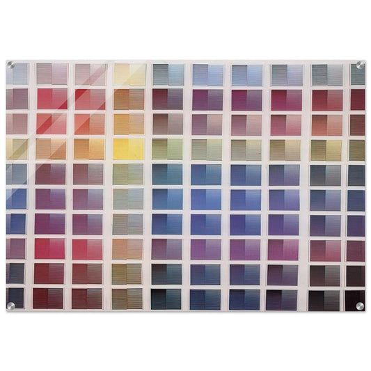 La ricerca del colore - 1968 - Dadamaino Acrylic Print - 70x100 cm / 28x40″ inches