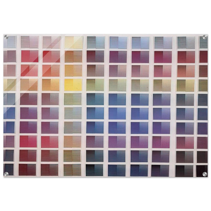 La ricerca del colore - 1968 - Dadamaino Acrylic Print - 70x100 cm / 28x40″ inches