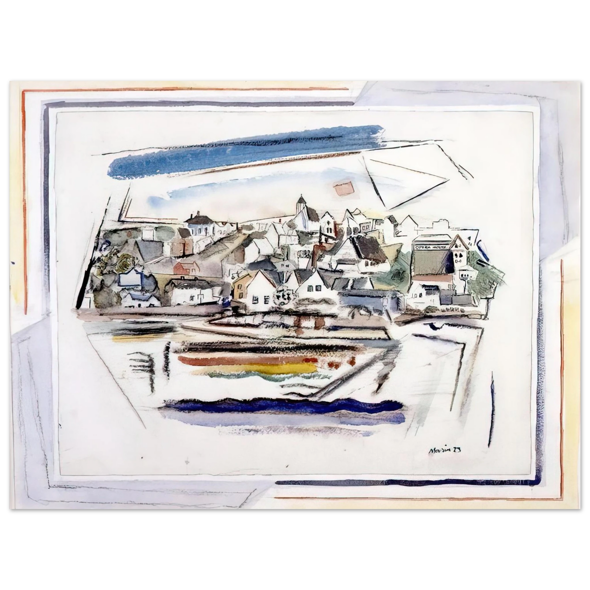 John Marin - Stonington Maine - 1923 Fine Art Poster - Default Title