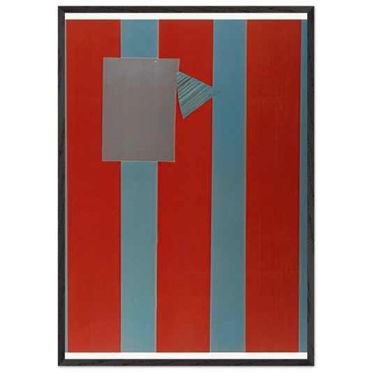 Castle Banner 5 - Sam Gilliam Framed Art Print – Black Wooden Frame - Default Title - -Framed Art Print