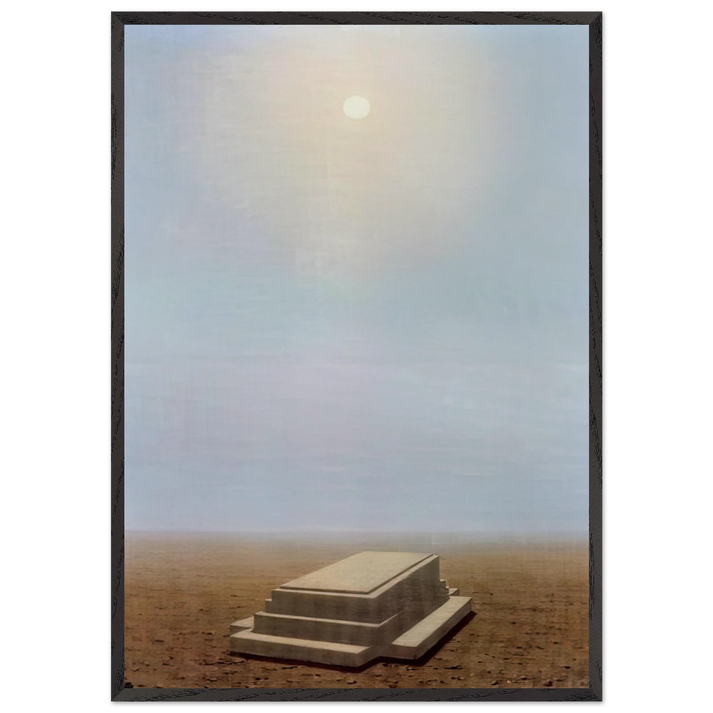 THE BEYOND 1938 - Rene Magritte 70x100 cm / 28x40 inches Framed Art Print – Black Wooden Frame