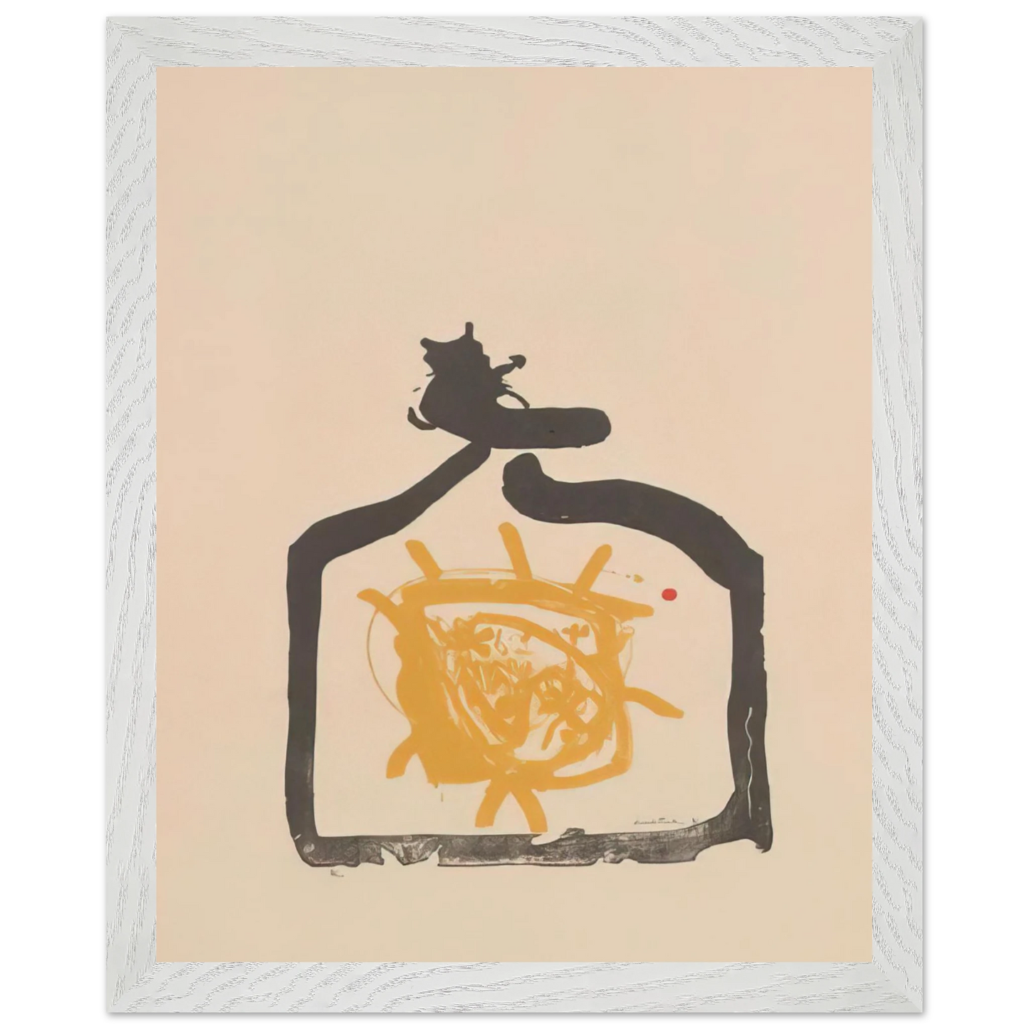 Helen Frankenthaler - May 26th Backwards - 1961 Wall art - A2 (42 x 59.4  cm) - Premium Wooden Framed Poster With Fine Art Paper - Black frame