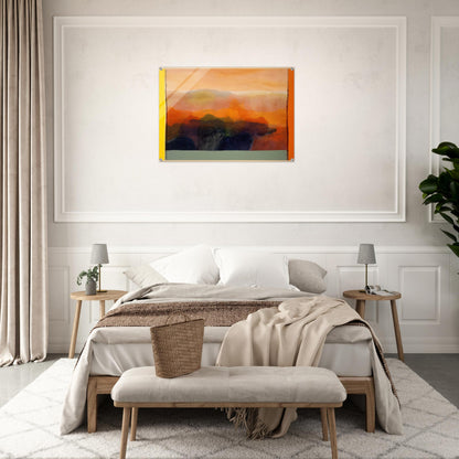 Valley of Stone - 1989 - Ronnie Landfield Acrylic Print - 70x100 cm / 28x40″ inches | Ronnie Landfield Wall Art | Ronnie Landfield Prints