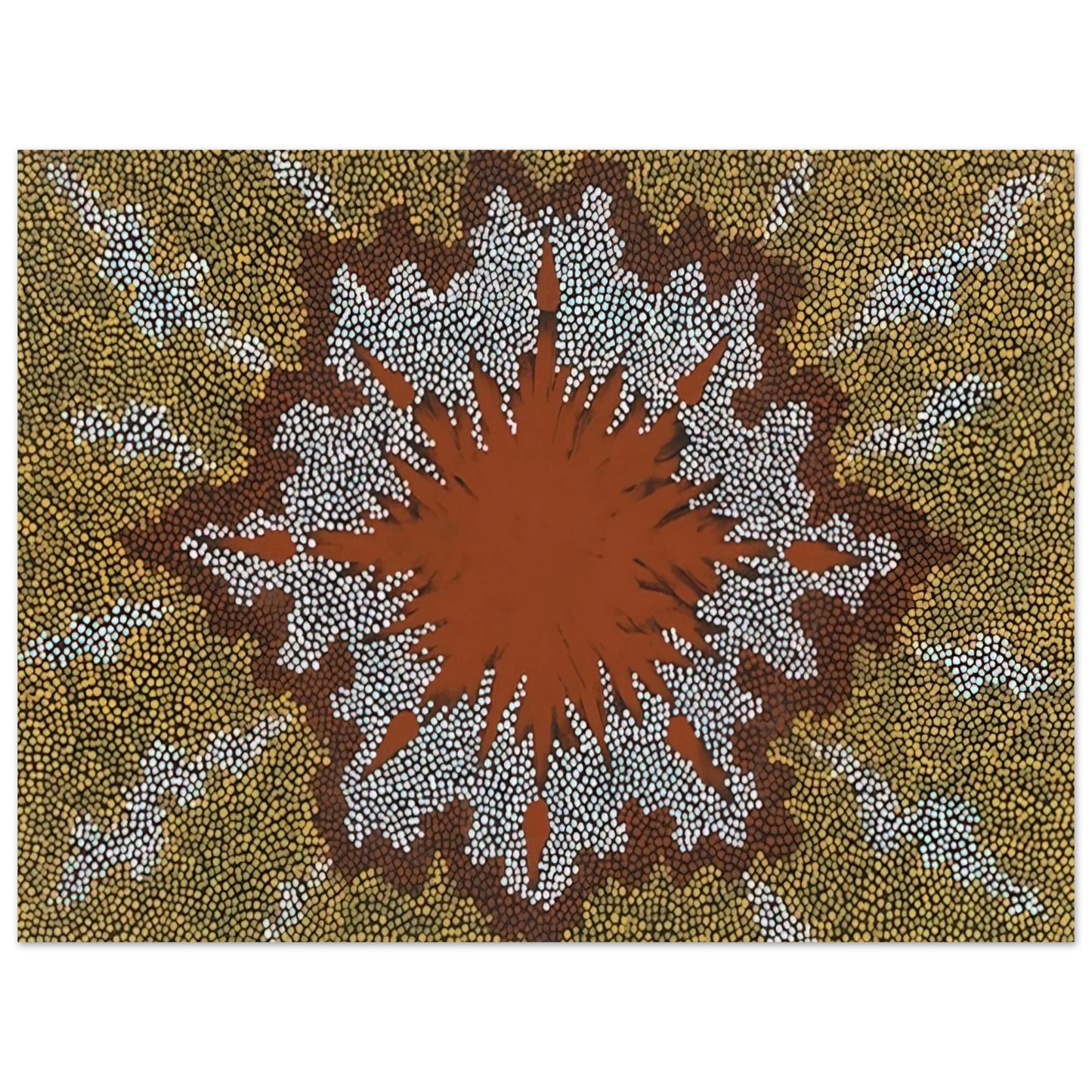 Clifford Possum Tjapaltjarri - Fire Dreaming - 1994 Fine Art Poster - Default Title