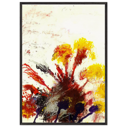 Summer Madness - Cy Twombly Framed Art Print – Black Wooden Frame - Default Title - -Framed Art Print