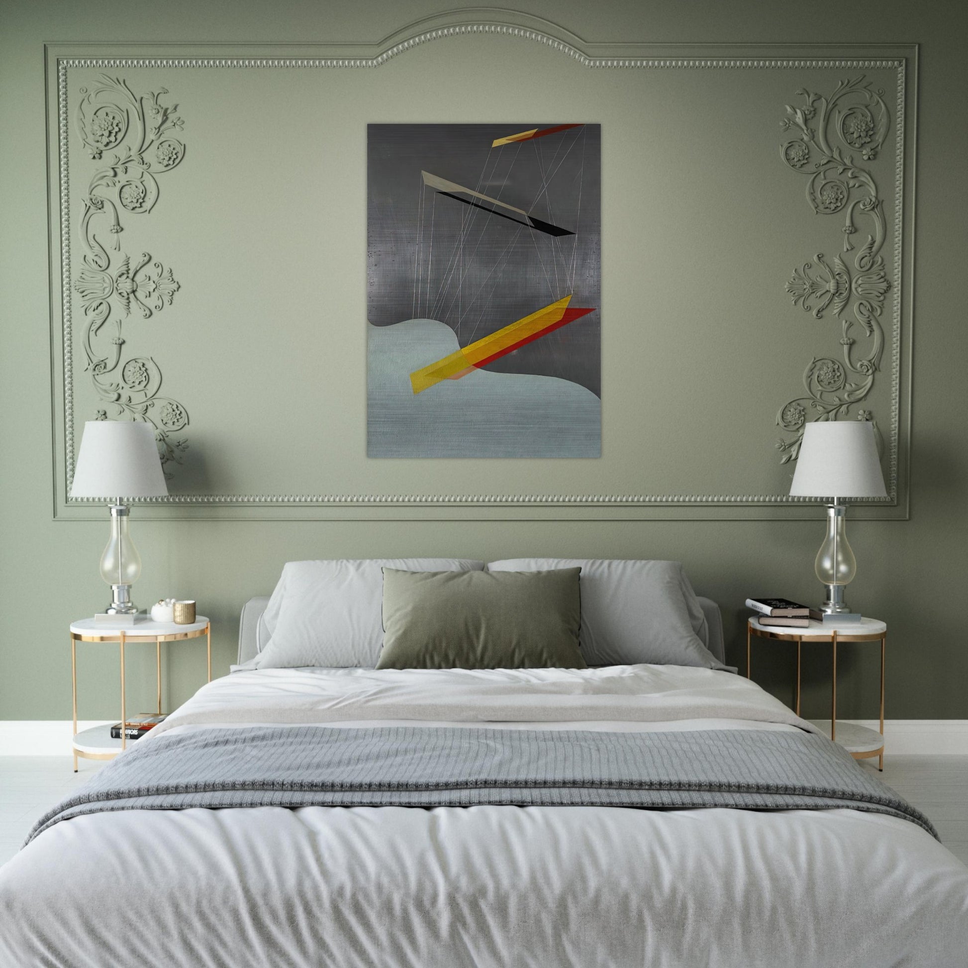 Sil I - Laszlo Moholy-Nagy Brushed Aluminum Print - 70x100 cm / 28x40 inches | Laszlo Moholy-Nagy Aluminum Print | Laszlo Moholy-Nagy Prints