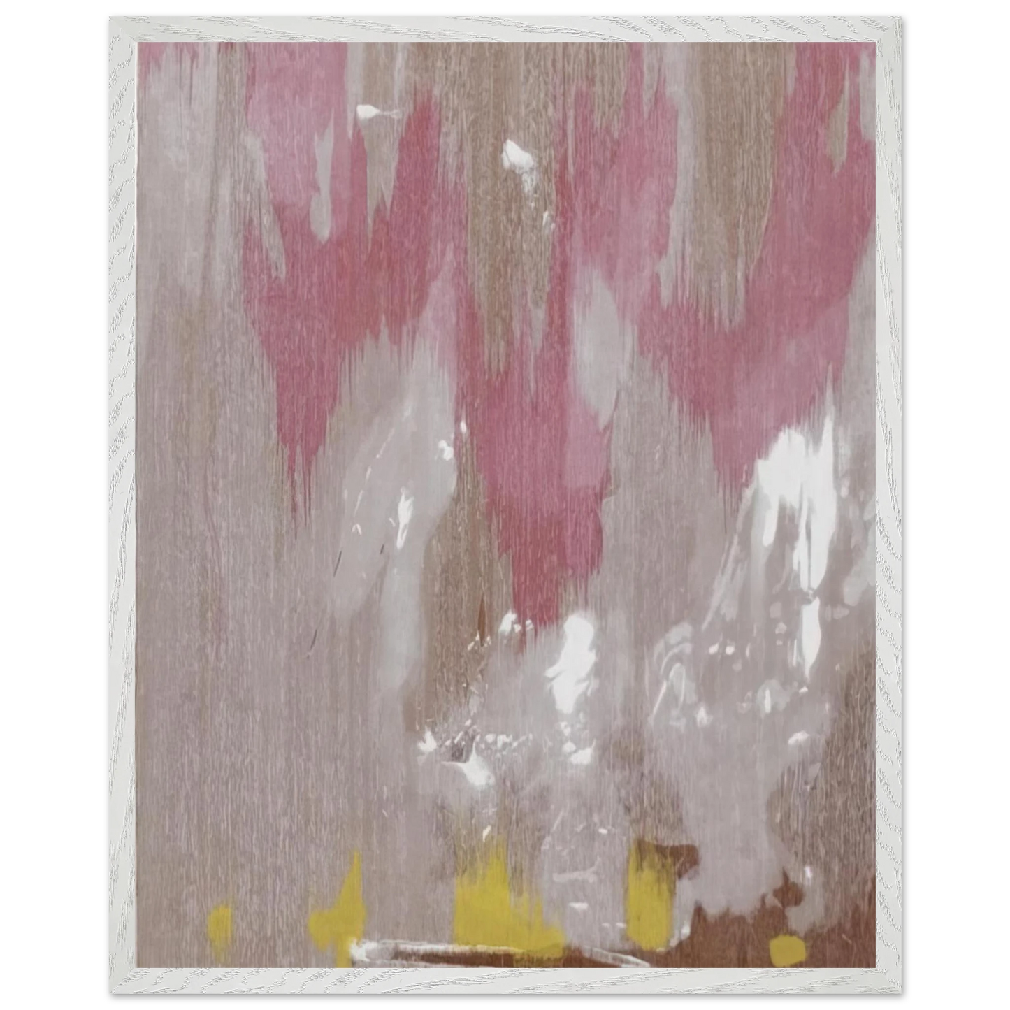 Helen Frankenthaler - Tales of Genji IV - 1998 Wall art - A2 (42 x 59.4  cm) - Premium Wooden Framed Poster With Fine Art Paper - White frame