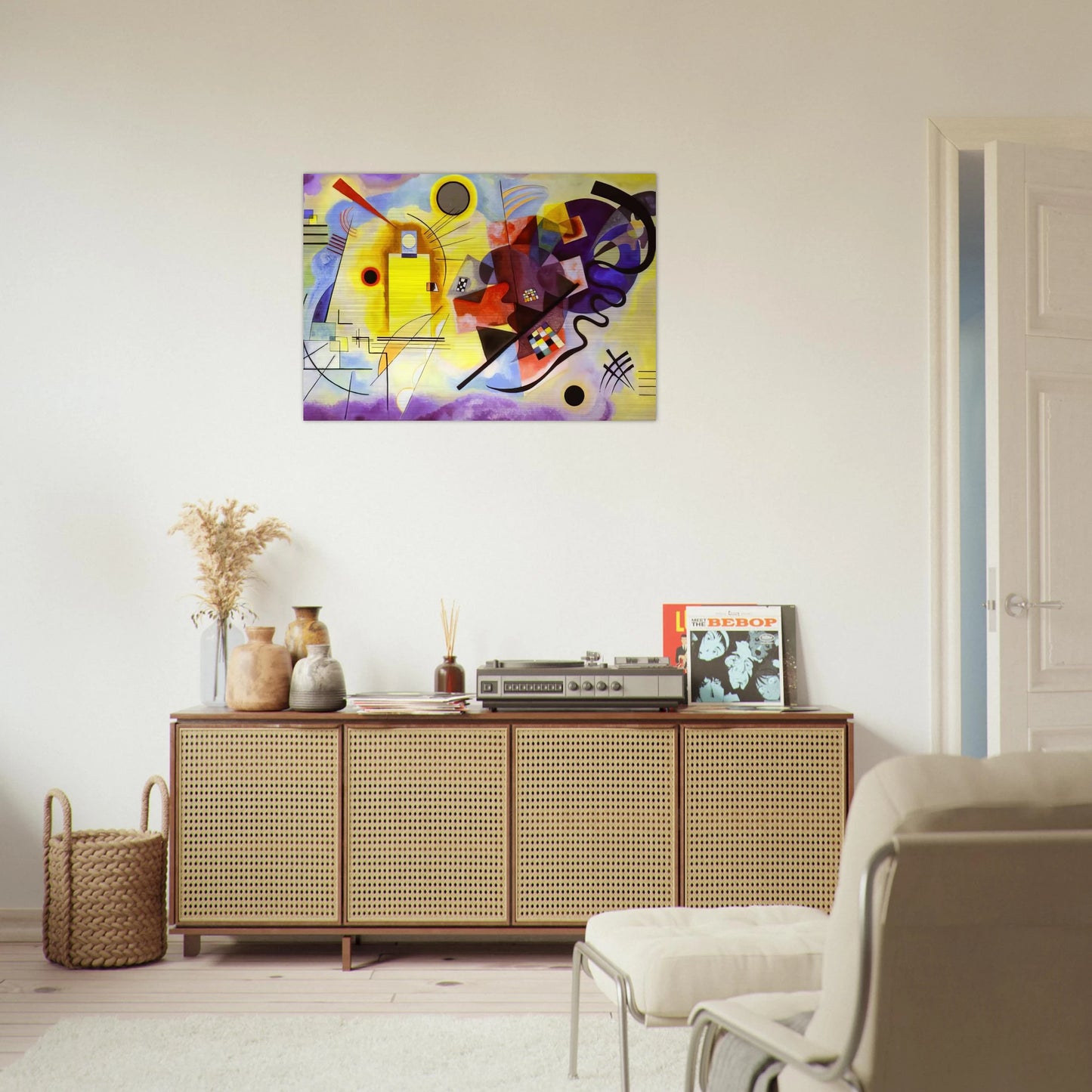 YELLOW RED BLUE 1925 - Wassily Kandinsky Brushed Aluminum Print - 70x100 cm / 28x40 inches | Wassily Kandinsky Aluminum Print | Wassily Kandinsky Prints