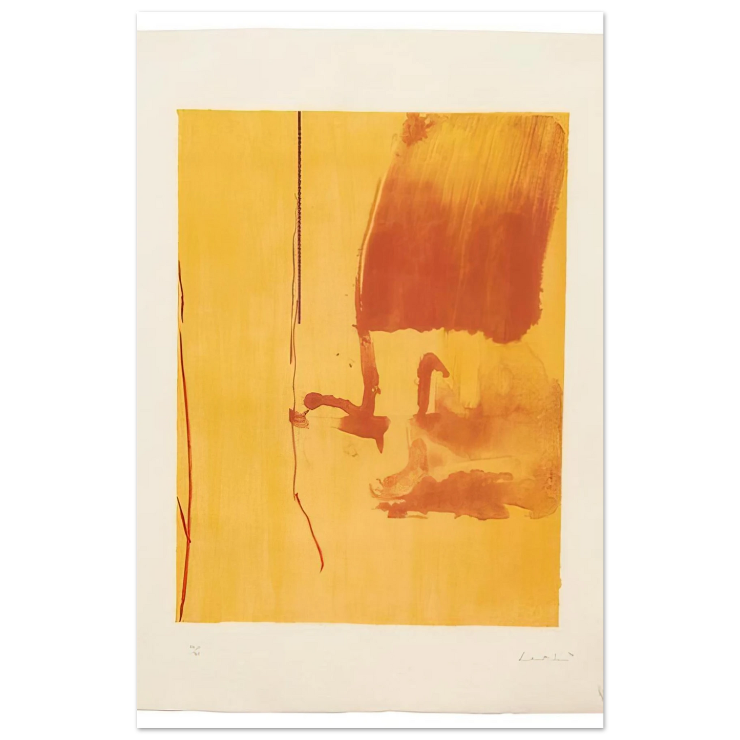 Helen Frankenthaler - Harvest - 1976 Wall art - 27x35 cm / 11x14 inches - Fine Art Poster - -