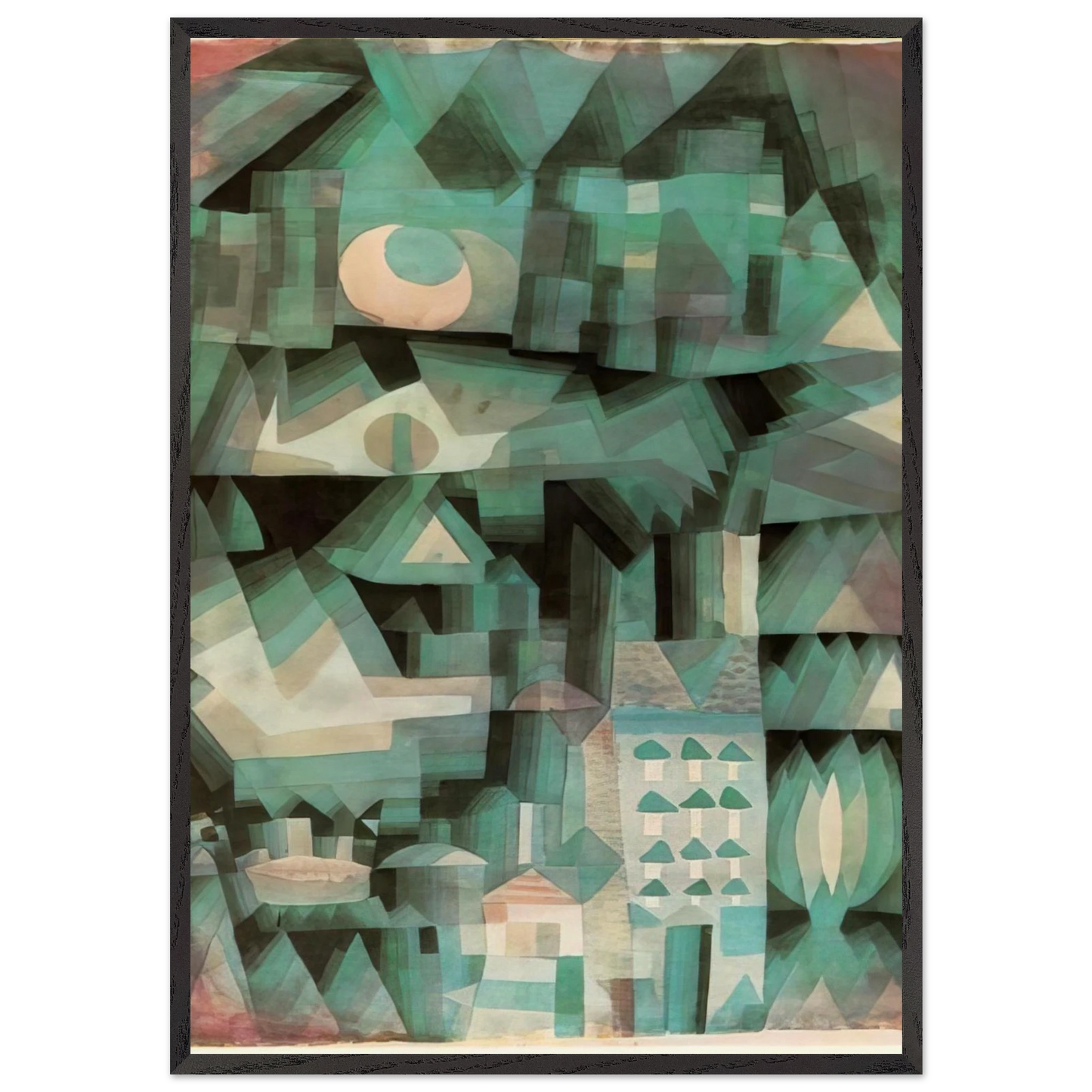 DREAM CITY 1921 - Paul Klee Framed Art Print – Black Wooden Frame - Default Title - -Framed Art Print