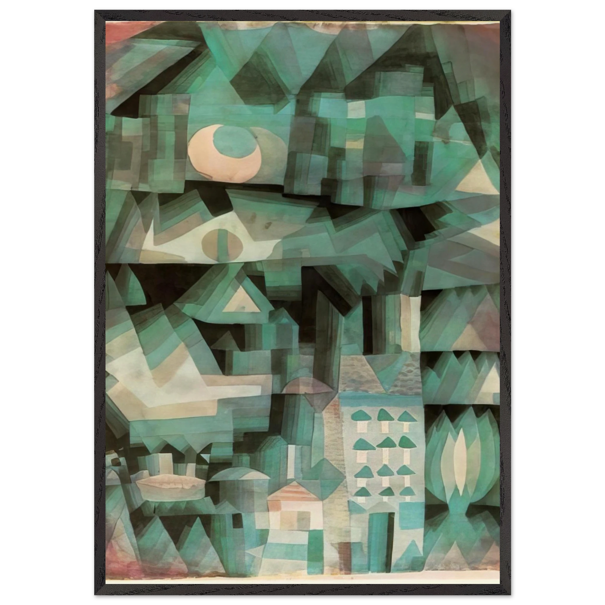DREAM CITY 1921 - Paul Klee Framed Art Print – Black Wooden Frame - Default Title - -Framed Art Print