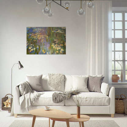 Water Lilies - claude monet Brushed Aluminum Print - 70x100 cm / 28x40 inches | claude monet Aluminum Print | claude monet Prints