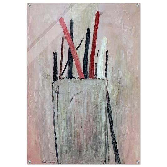 BRUSHES 1969 - Philip Guston Acrylic Print - 70x100 cm / 28x40″ inches