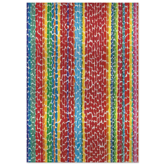 RED VIOLET NURSERY VIEWED FROM ABOVE 1970 - Alma Woodsey Thomas Brushed Aluminum Print - 70x100 cm / 28x40 inches | Alma Woodsey Thomas Aluminum Print | Alma Woodsey Thomas Prints