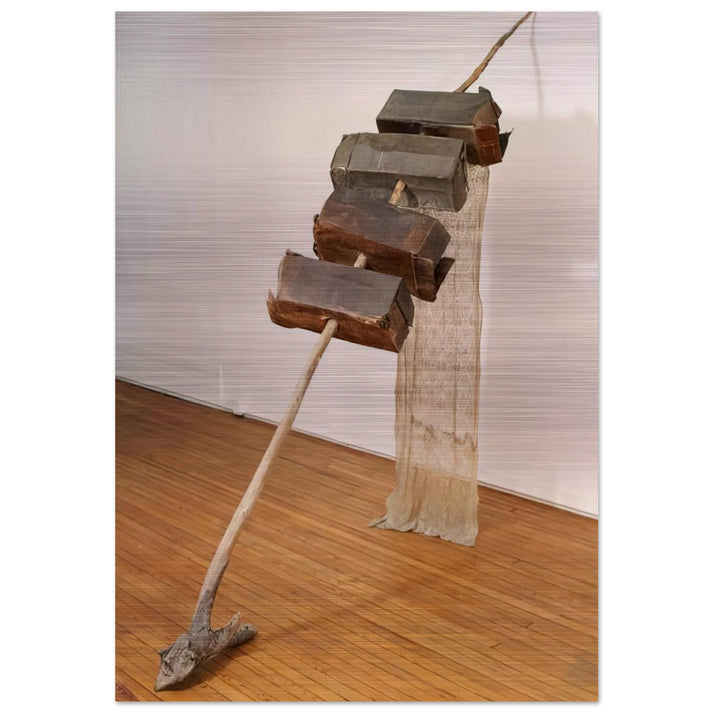 UNTITLED VENETIAN 1973 - Robert Rauschenberg Brushed Aluminum Print - 70x100 cm / 28x40 inches | Robert Rauschenberg Aluminum Print | Robert Rauschenberg Prints