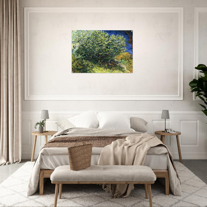 Lilac Bush - Vincent van Gogh Acrylic Print - 70x100 cm / 28x40″ inches
