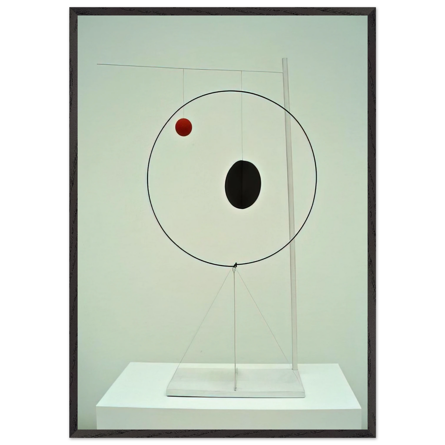 OBJECT WITH RED BALL 1931 - Alexander Calder Framed Art Print – Black Wooden Frame - Default Title - -Framed Art Print