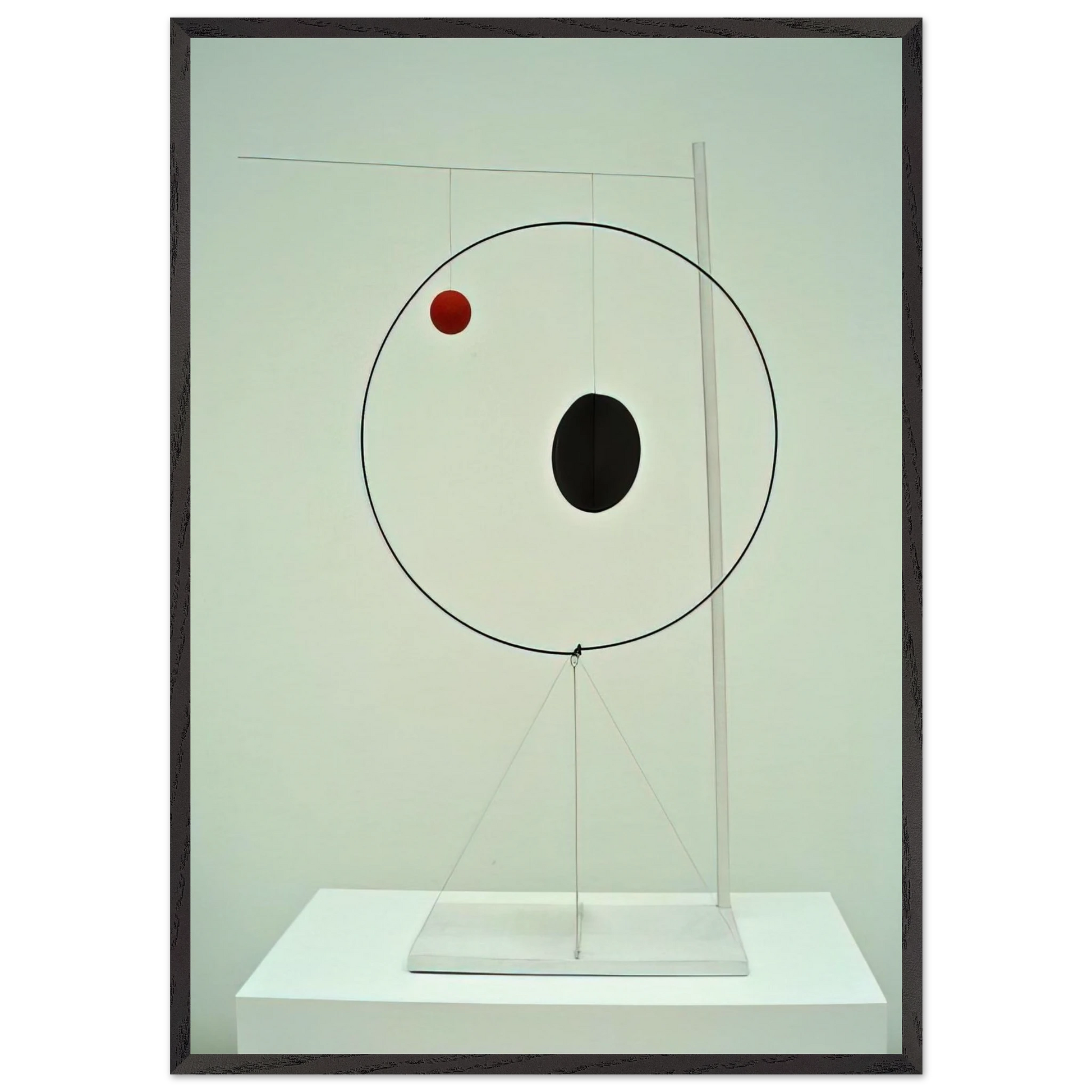 OBJECT WITH RED BALL 1931 - Alexander Calder Framed Art Print – Black Wooden Frame - Default Title - -Framed Art Print