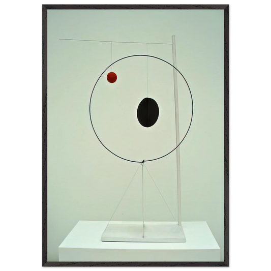 OBJECT WITH RED BALL 1931 - Alexander Calder Framed Art Print – Black Wooden Frame - Default Title - -Framed Art Print