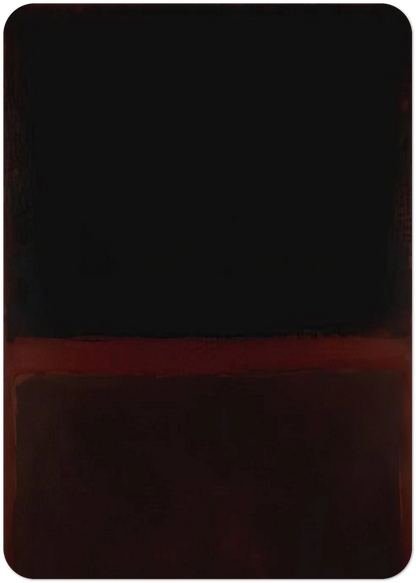 Black on Dark Sienna on Purple - 1960 By Mark Rothko Pack of 10 Post Cards | Mark Rothko Post Cards | A6 (10.5 x 14.8 cm) - 4.1 x 5.8 inches