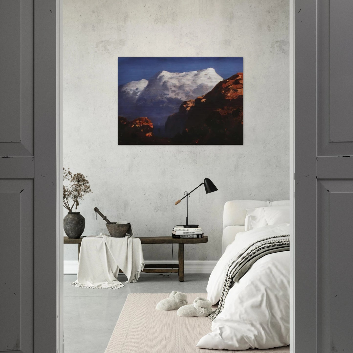 Mountains - Arkhyp Kuindzhi Brushed Aluminum Print - 70x100 cm / 28x40 inches | Arkhyp Kuindzhi Aluminum Print | Arkhyp Kuindzhi Prints
