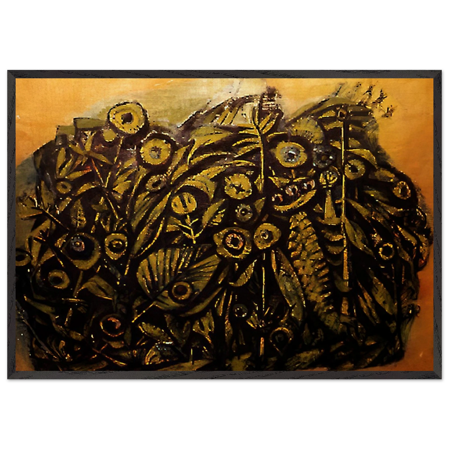 Untitled - 1945 N1 - Edward Corbett Framed Art Print – Black Wooden Frame - Default Title - -Framed Art Print